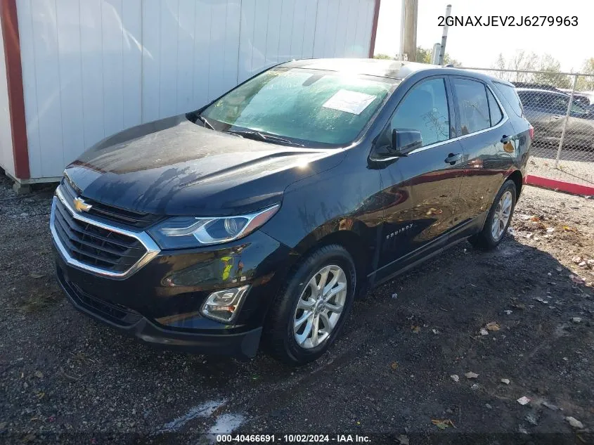 2018 Chevrolet Equinox Lt VIN: 2GNAXJEV2J6279963 Lot: 40466691