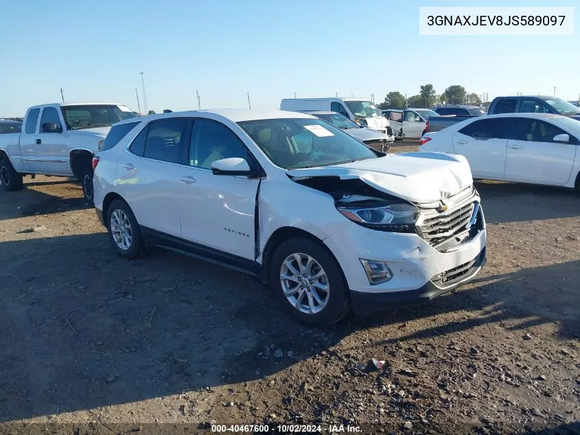 2018 Chevrolet Equinox Lt VIN: 3GNAXJEV8JS589097 Lot: 40467600