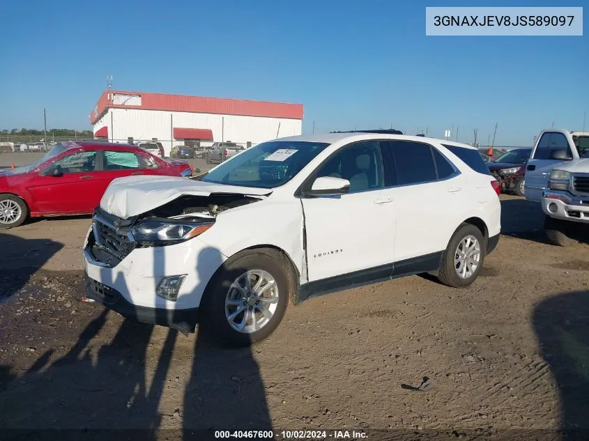 2018 Chevrolet Equinox Lt VIN: 3GNAXJEV8JS589097 Lot: 40467600