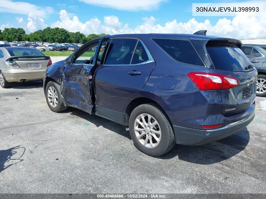 2018 Chevrolet Equinox Lt VIN: 3GNAXJEV9JL398993 Lot: 40468666