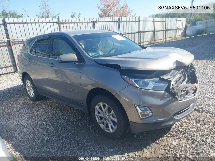 2018 Chevrolet Equinox Lt VIN: 3GNAXSEV6JS501105 Lot: 40469509