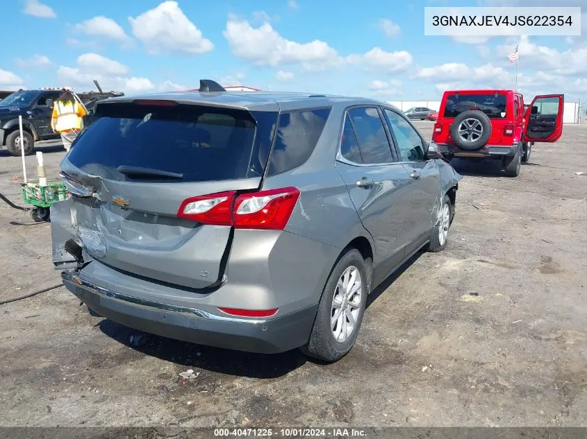 2018 Chevrolet Equinox Lt VIN: 3GNAXJEV4JS622354 Lot: 40471225