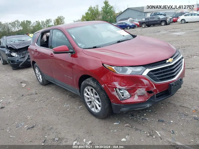 2018 Chevrolet Equinox Lt VIN: 3GNAXJEVXJL412707 Lot: 40473821