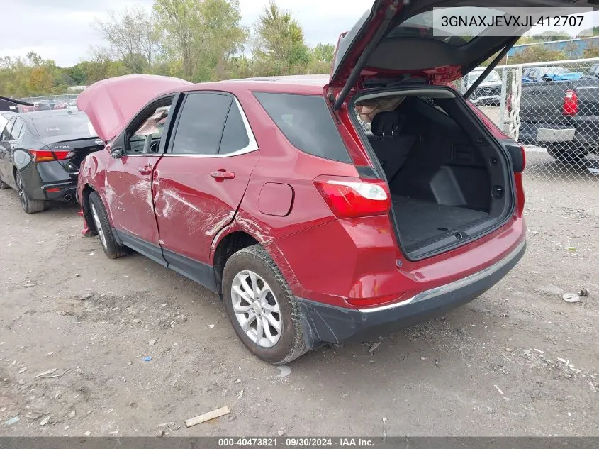 2018 Chevrolet Equinox Lt VIN: 3GNAXJEVXJL412707 Lot: 40473821