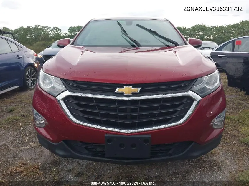 2018 Chevrolet Equinox Lt VIN: 2GNAXJEV3J6331732 Lot: 40475750