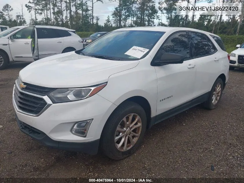 2018 Chevrolet Equinox Ls VIN: 3GNAXHEV1JS622420 Lot: 40475964