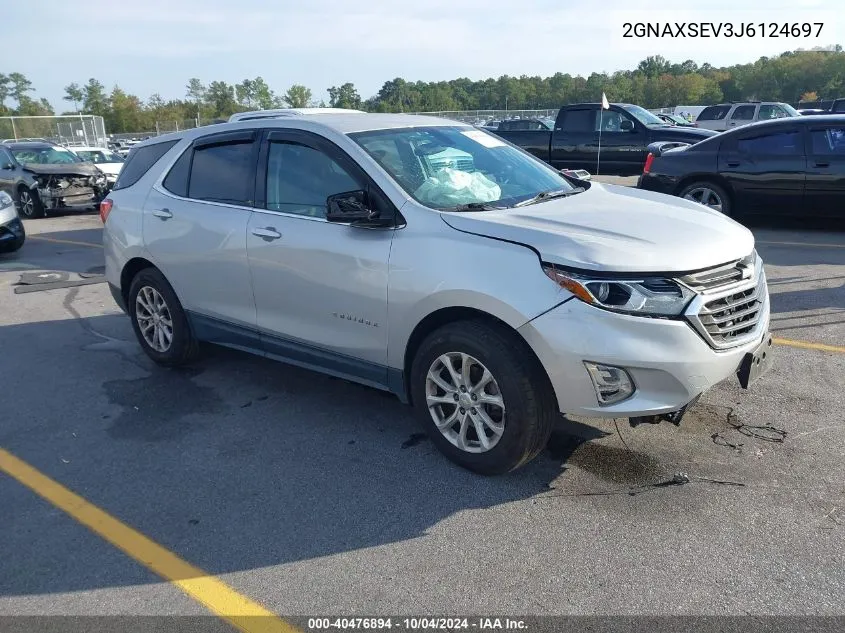 2018 Chevrolet Equinox Lt VIN: 2GNAXSEV3J6124697 Lot: 40476894