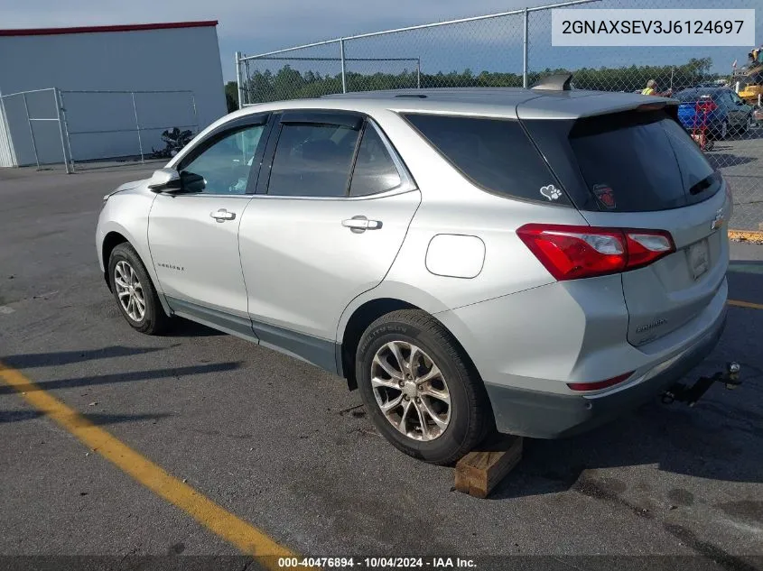 2018 Chevrolet Equinox Lt VIN: 2GNAXSEV3J6124697 Lot: 40476894