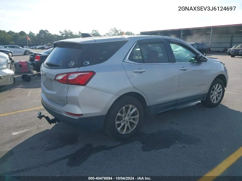 2018 Chevrolet Equinox Lt VIN: 2GNAXSEV3J6124697 Lot: 40476894