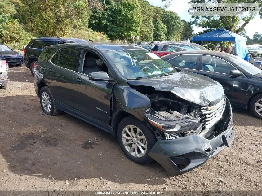 2018 Chevrolet Equinox Lt VIN: 2GNAXSEV6J6152073 Lot: 40477750