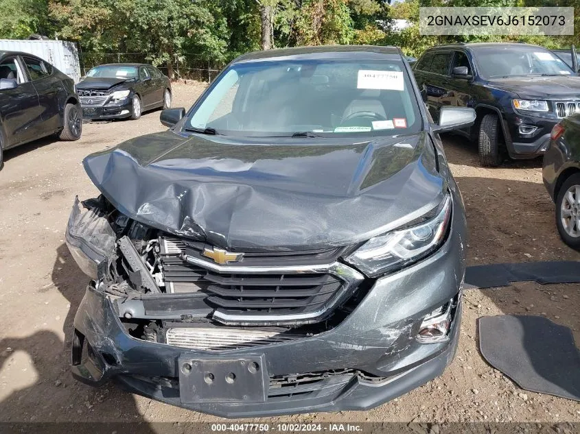 2018 Chevrolet Equinox Lt VIN: 2GNAXSEV6J6152073 Lot: 40477750