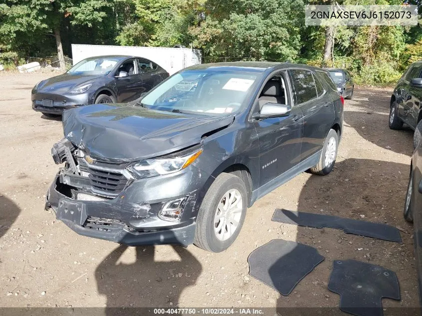 2018 Chevrolet Equinox Lt VIN: 2GNAXSEV6J6152073 Lot: 40477750