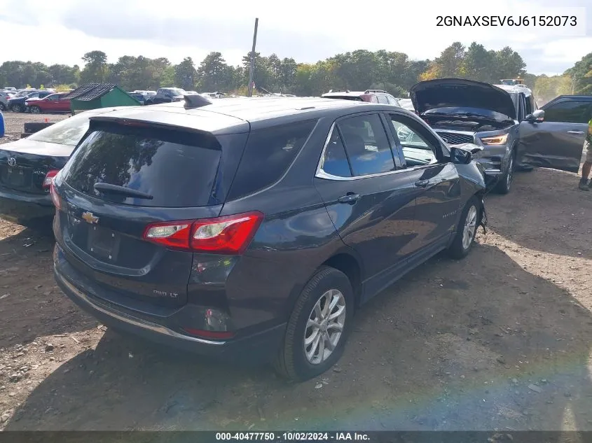 2018 Chevrolet Equinox Lt VIN: 2GNAXSEV6J6152073 Lot: 40477750