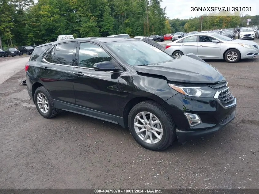 2018 Chevrolet Equinox Lt VIN: 3GNAXSEV7JL391031 Lot: 40479078