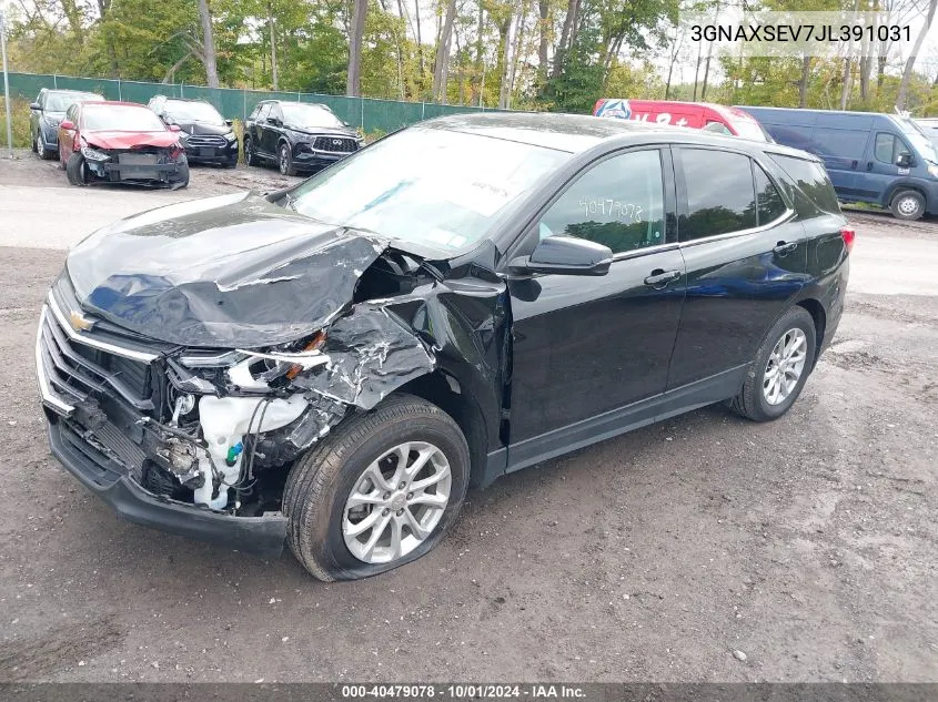 2018 Chevrolet Equinox Lt VIN: 3GNAXSEV7JL391031 Lot: 40479078