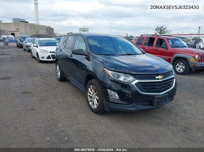 2018 Chevrolet Equinox Lt VIN: 2GNAXSEV5J6323430 Lot: 40479529