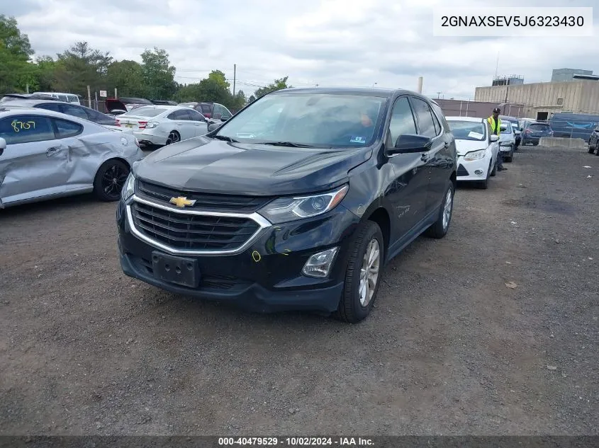 2018 Chevrolet Equinox Lt VIN: 2GNAXSEV5J6323430 Lot: 40479529