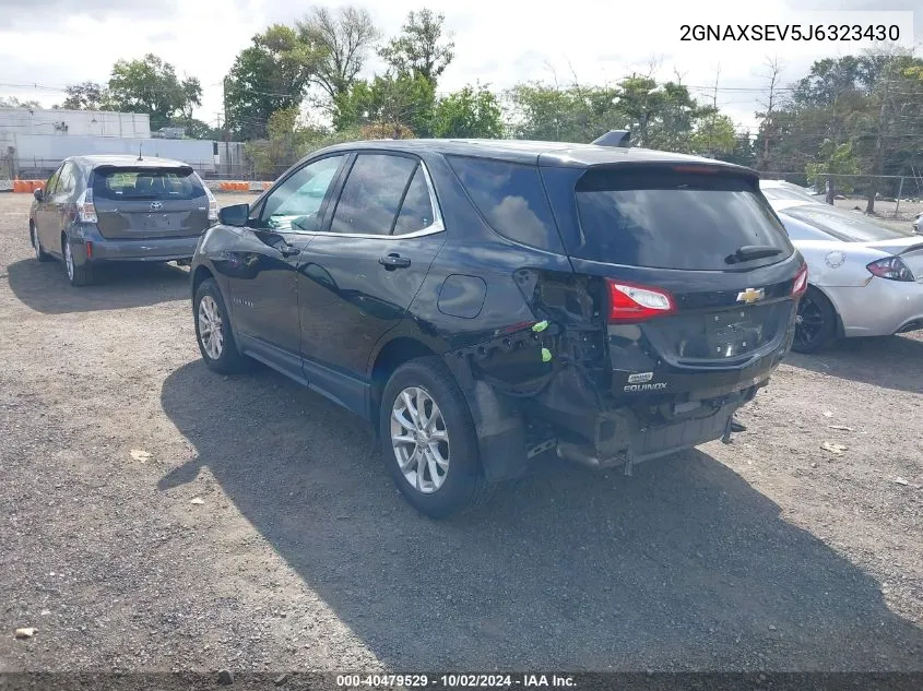 2018 Chevrolet Equinox Lt VIN: 2GNAXSEV5J6323430 Lot: 40479529