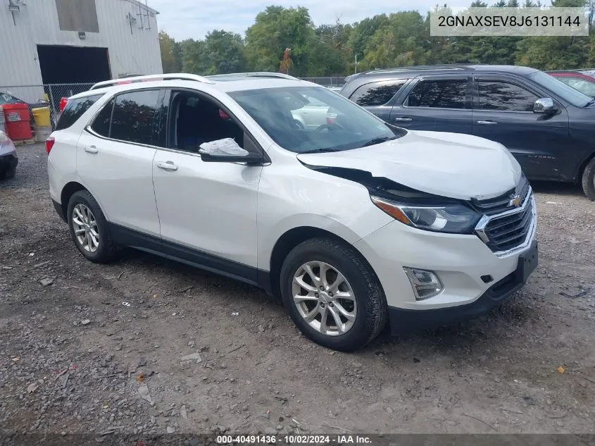 2018 Chevrolet Equinox Lt VIN: 2GNAXSEV8J6131144 Lot: 40491436