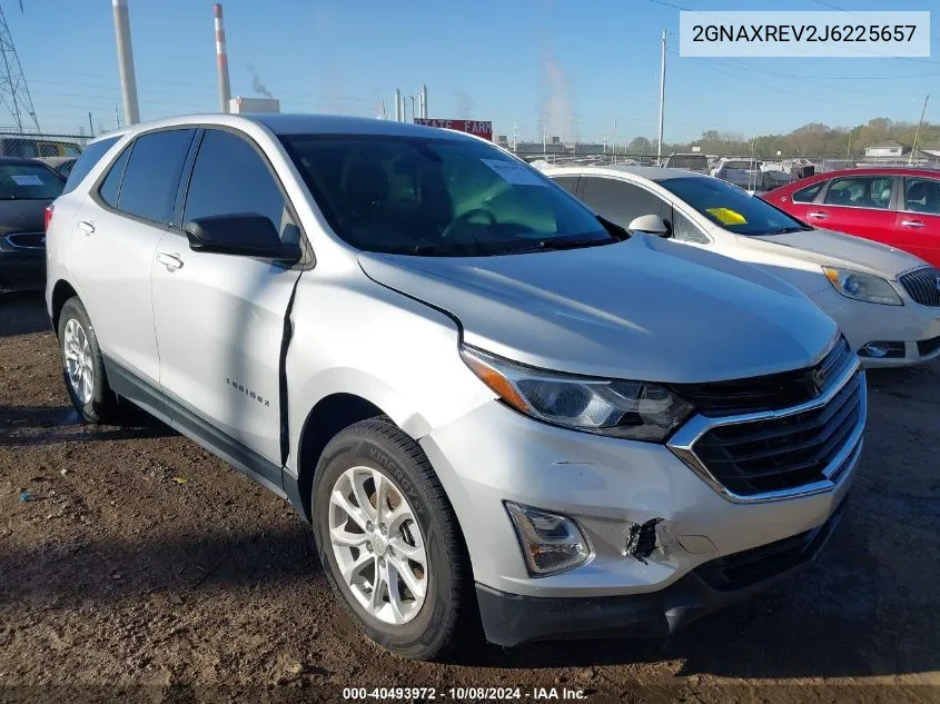 2018 Chevrolet Equinox Ls VIN: 2GNAXREV2J6225657 Lot: 40493972