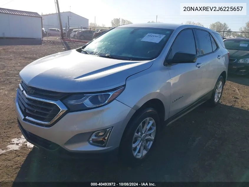 2018 Chevrolet Equinox Ls VIN: 2GNAXREV2J6225657 Lot: 40493972