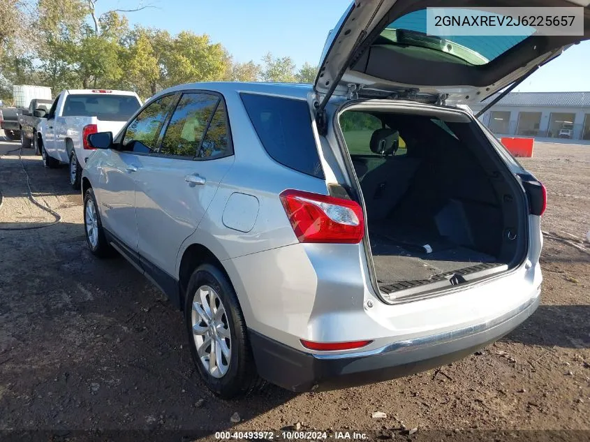 2018 Chevrolet Equinox Ls VIN: 2GNAXREV2J6225657 Lot: 40493972