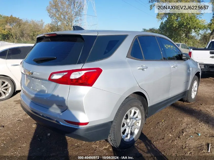 2018 Chevrolet Equinox Ls VIN: 2GNAXREV2J6225657 Lot: 40493972