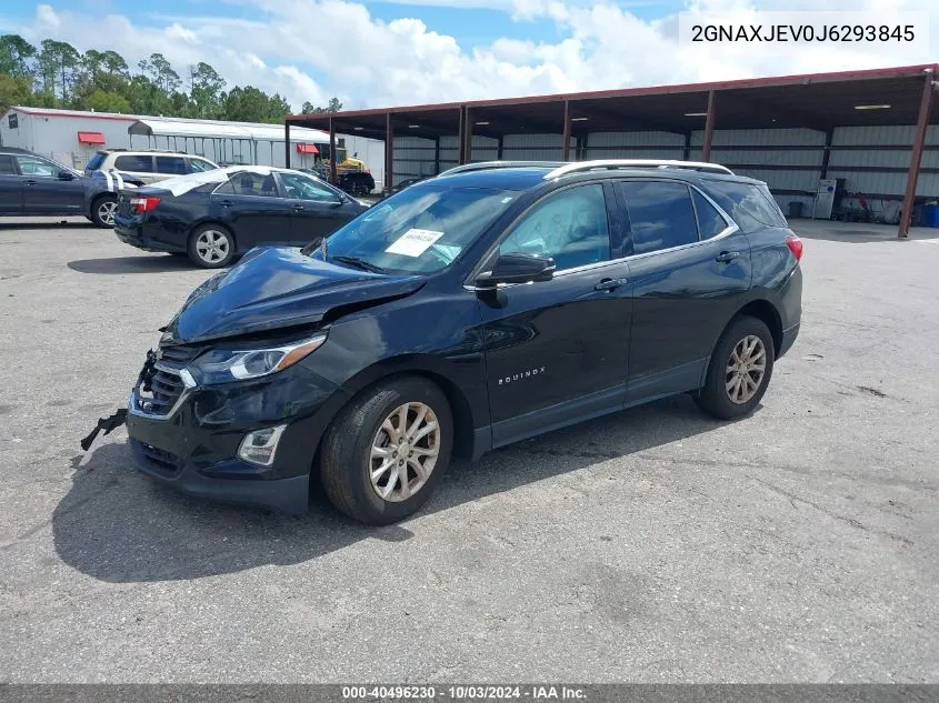 2018 Chevrolet Equinox Lt VIN: 2GNAXJEV0J6293845 Lot: 40496230