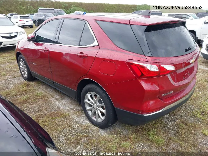 2018 Chevrolet Equinox Lt VIN: 2GNAXJEV9J6348552 Lot: 40498728