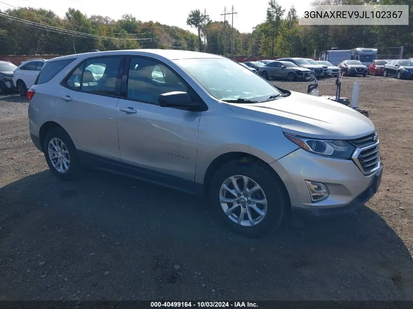 2018 Chevrolet Equinox Ls VIN: 3GNAXREV9JL102367 Lot: 40499164