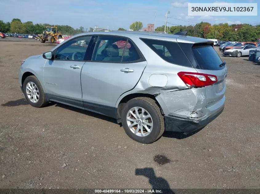 2018 Chevrolet Equinox Ls VIN: 3GNAXREV9JL102367 Lot: 40499164