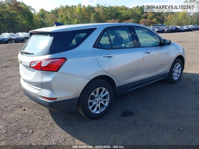 2018 Chevrolet Equinox Ls VIN: 3GNAXREV9JL102367 Lot: 40499164