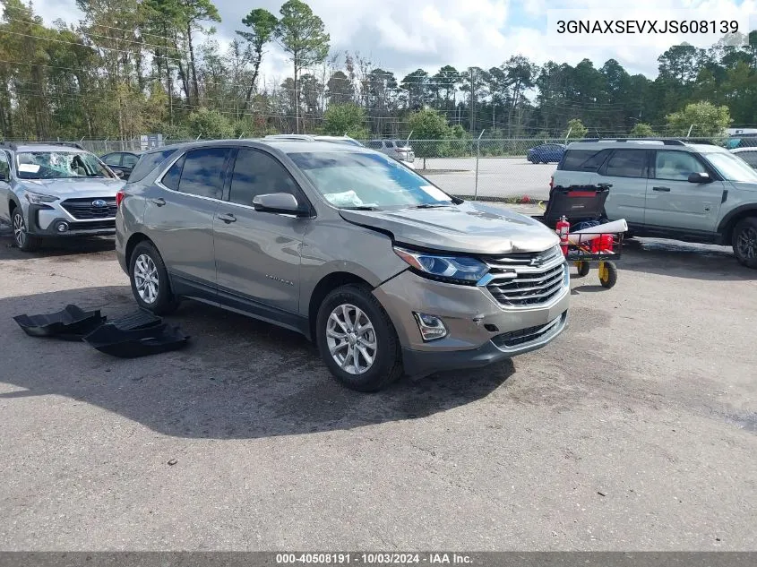 2018 Chevrolet Equinox Lt VIN: 3GNAXSEVXJS608139 Lot: 40508191