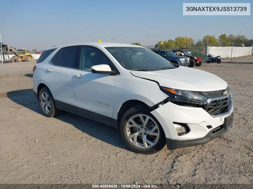 2018 Chevrolet Equinox Lt VIN: 3GNAXTEX9JS513739 Lot: 40509428