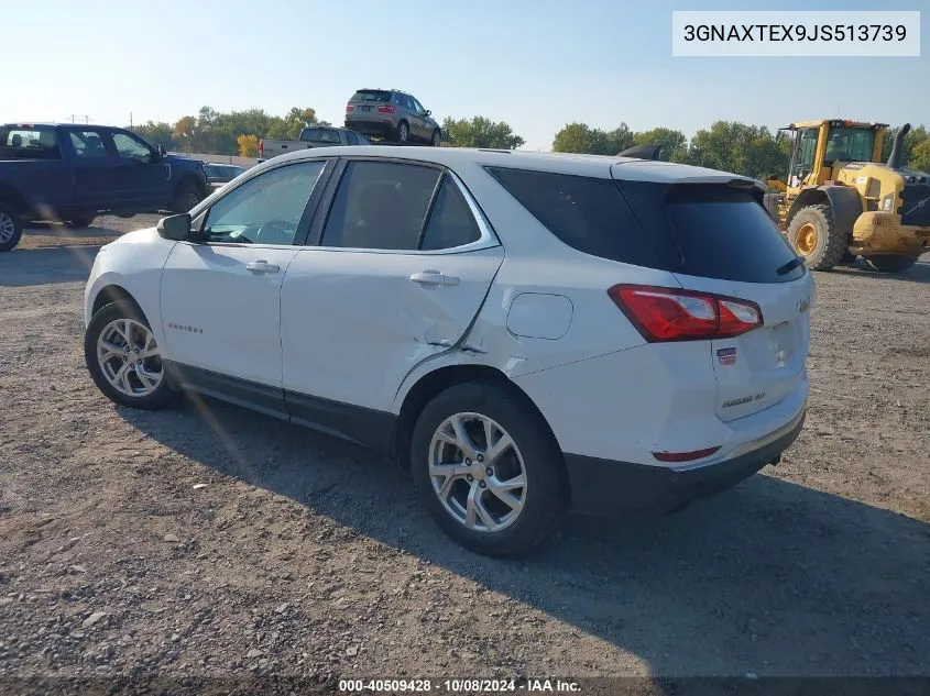 2018 Chevrolet Equinox Lt VIN: 3GNAXTEX9JS513739 Lot: 40509428