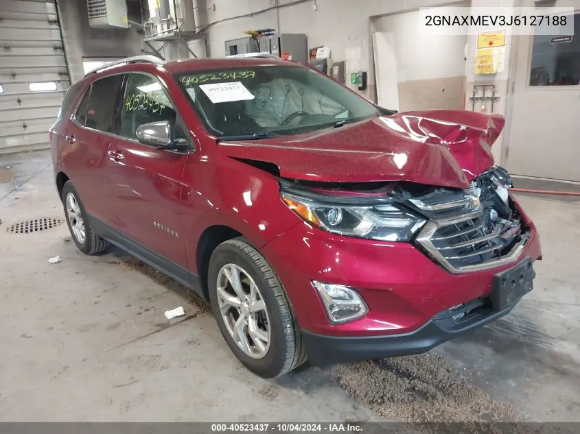 2018 Chevrolet Equinox Premier VIN: 2GNAXMEV3J6127188 Lot: 40523437