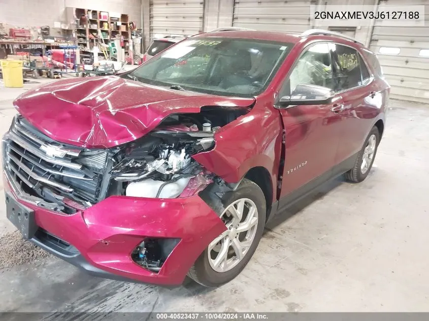 2018 Chevrolet Equinox Premier VIN: 2GNAXMEV3J6127188 Lot: 40523437