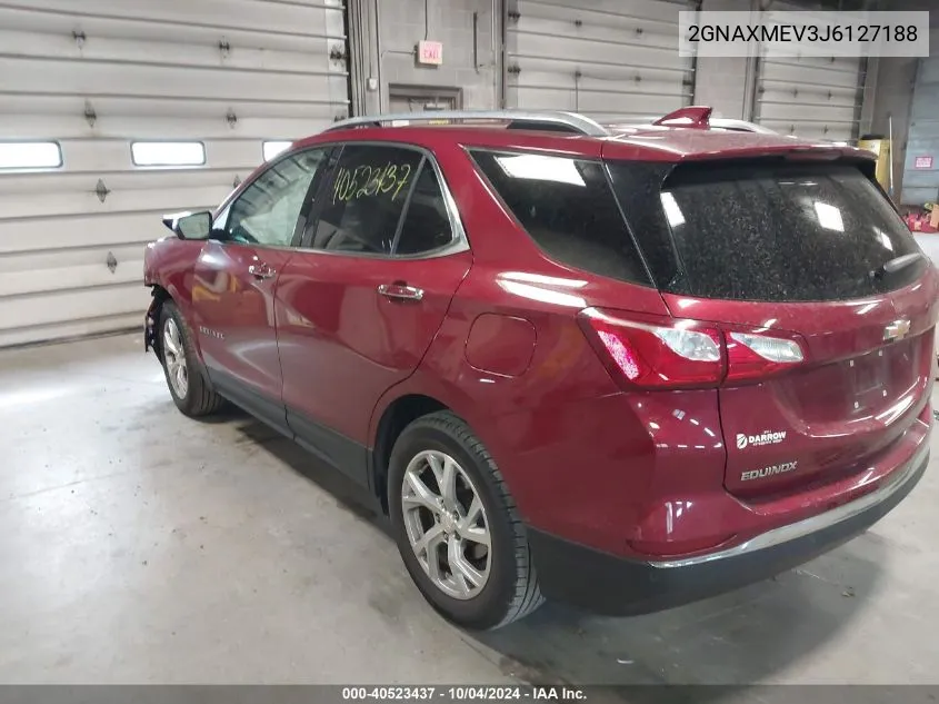 2018 Chevrolet Equinox Premier VIN: 2GNAXMEV3J6127188 Lot: 40523437