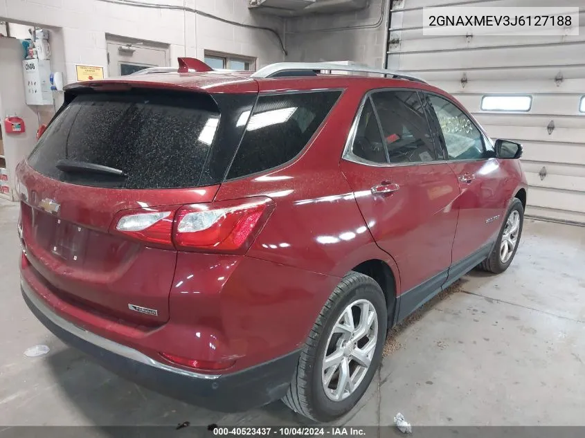 2018 Chevrolet Equinox Premier VIN: 2GNAXMEV3J6127188 Lot: 40523437