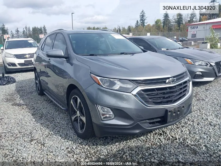 2018 Chevrolet Equinox Lt VIN: 3GNAXLEU1JL304320 Lot: 40524495