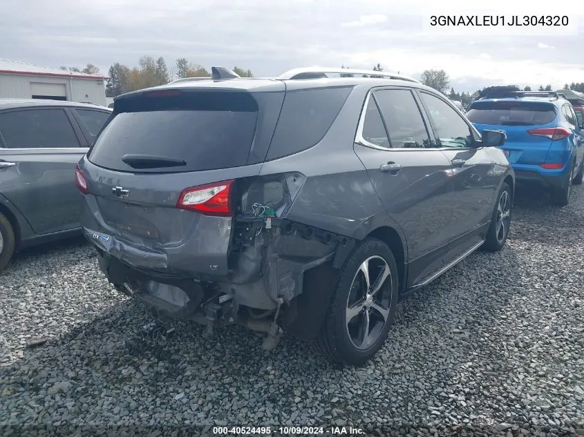 2018 Chevrolet Equinox Lt VIN: 3GNAXLEU1JL304320 Lot: 40524495