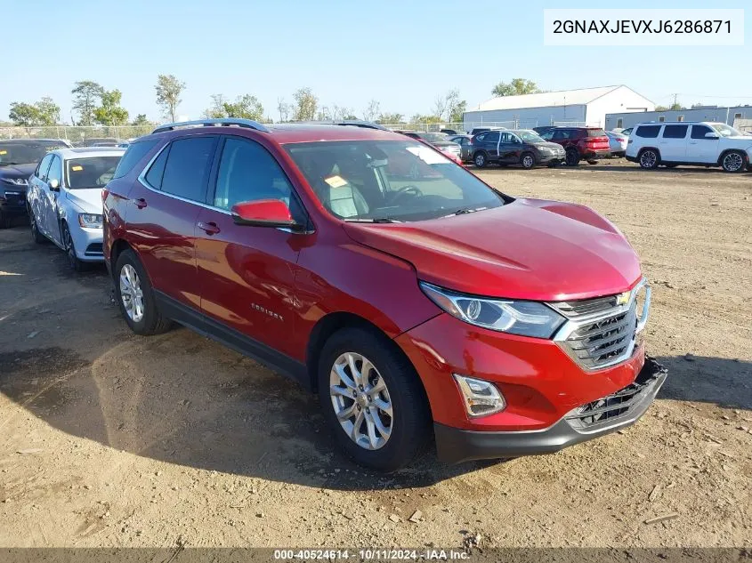 2018 Chevrolet Equinox Lt VIN: 2GNAXJEVXJ6286871 Lot: 40524614