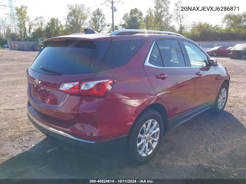 2018 Chevrolet Equinox Lt VIN: 2GNAXJEVXJ6286871 Lot: 40524614