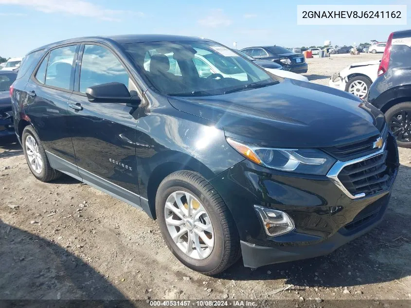 2018 Chevrolet Equinox Ls VIN: 2GNAXHEV8J6241162 Lot: 40531457