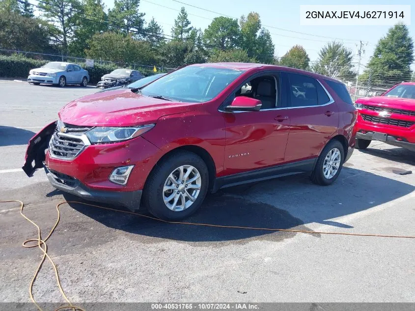 2018 Chevrolet Equinox Lt VIN: 2GNAXJEV4J6271914 Lot: 40531765