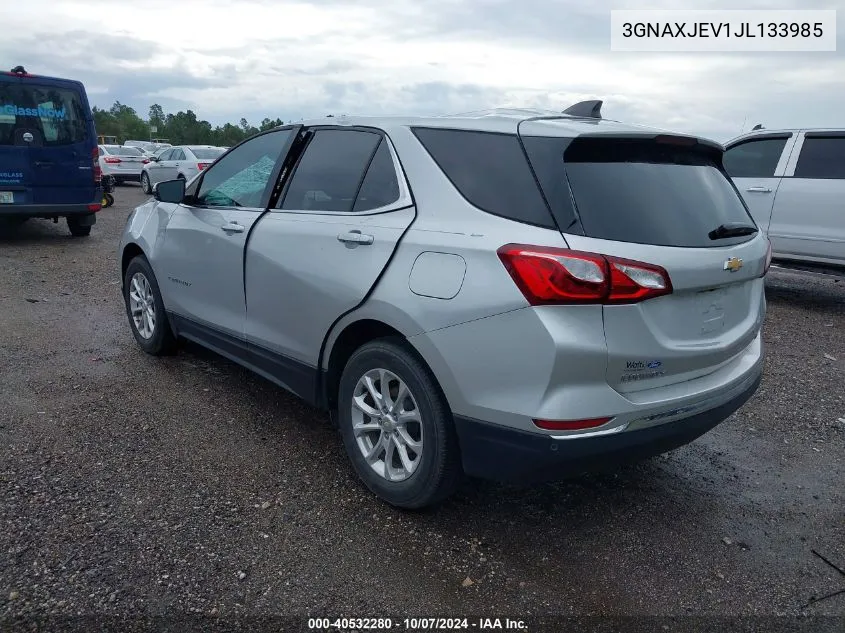 2018 Chevrolet Equinox Lt VIN: 3GNAXJEV1JL133985 Lot: 40532280