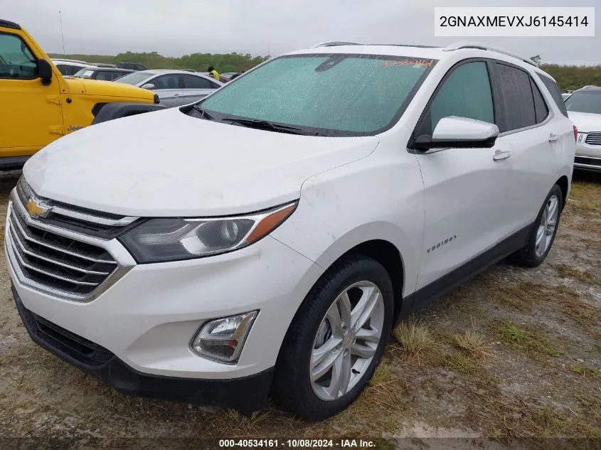 2018 Chevrolet Equinox Premier VIN: 2GNAXMEVXJ6145414 Lot: 40534161