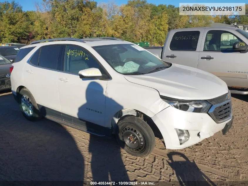 2018 Chevrolet Equinox Lt VIN: 2GNAXSEV9J6298175 Lot: 40534472