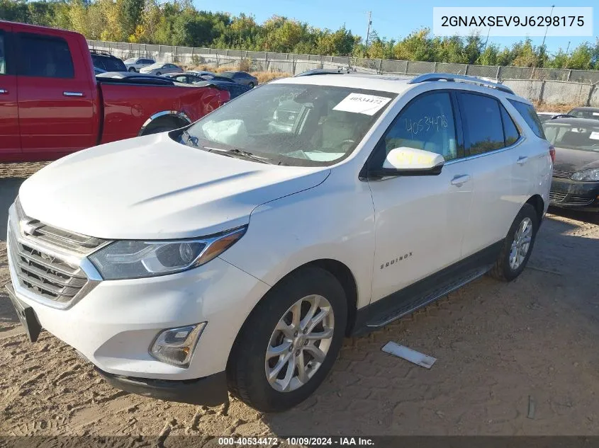 2018 Chevrolet Equinox Lt VIN: 2GNAXSEV9J6298175 Lot: 40534472