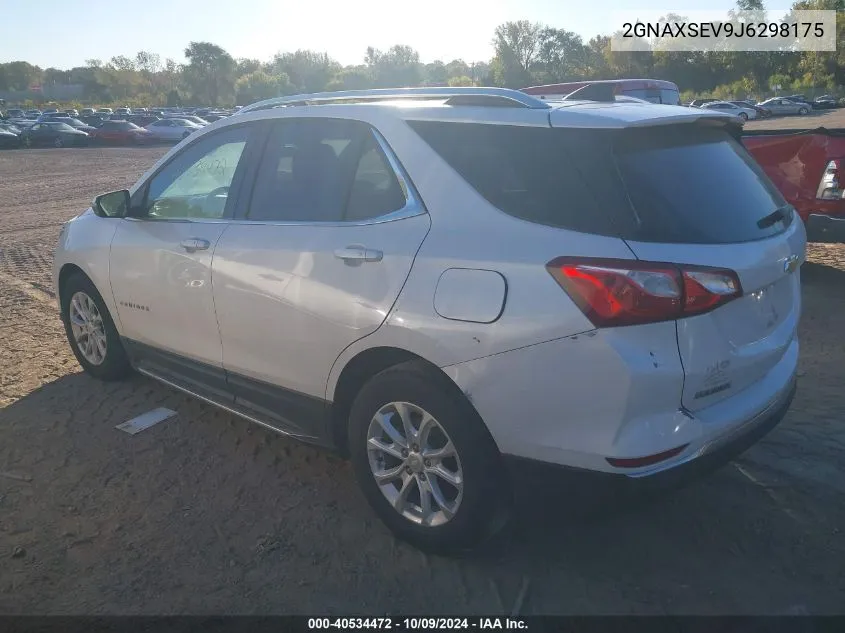 2018 Chevrolet Equinox Lt VIN: 2GNAXSEV9J6298175 Lot: 40534472